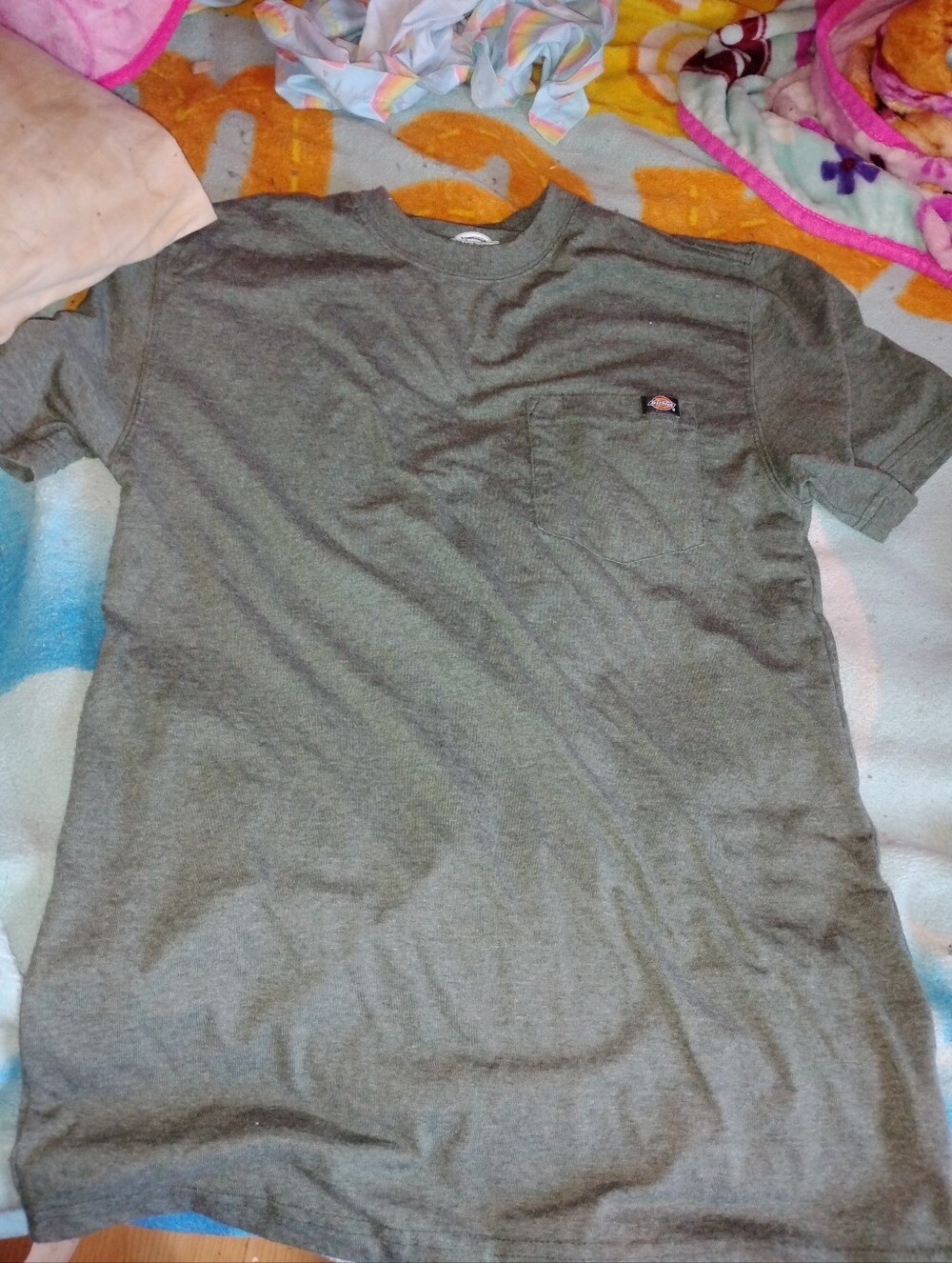 Dickies Olive Green Short Sleeve Pocket Tee